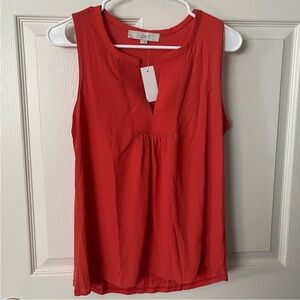 PTP 19.5 NWT LOFT burnt orange Sleeveless Top * 19.5 PTP. SHOULD FIT M-L *